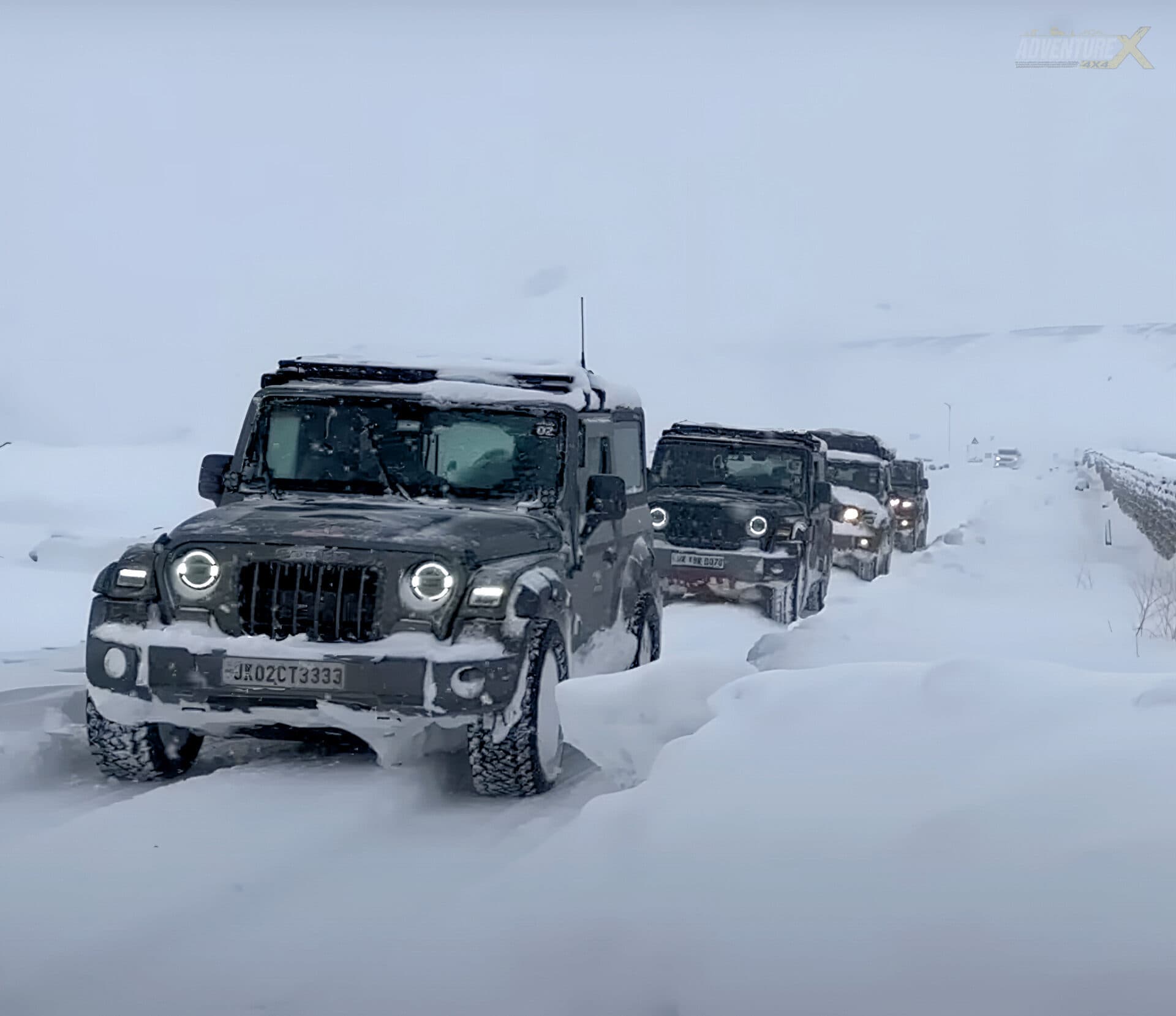 Winter Spiti 4x4 expedition, AdventureX4x4 convoy — frame 5