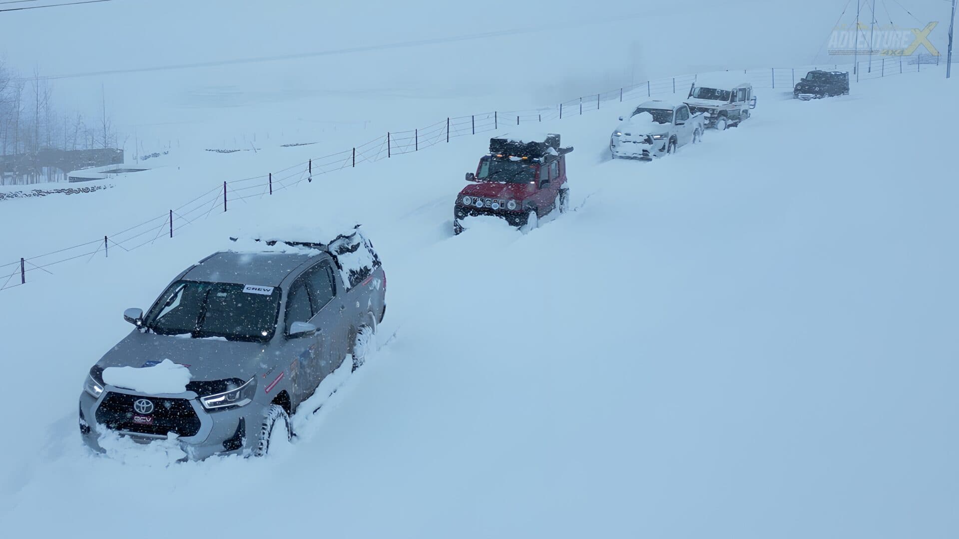 Winter Spiti 4x4 expedition, AdventureX4x4 convoy — frame 7