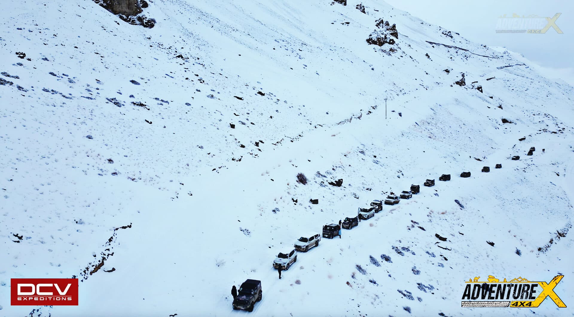 Winter Spiti 4x4 expedition, AdventureX4x4 convoy — frame 8