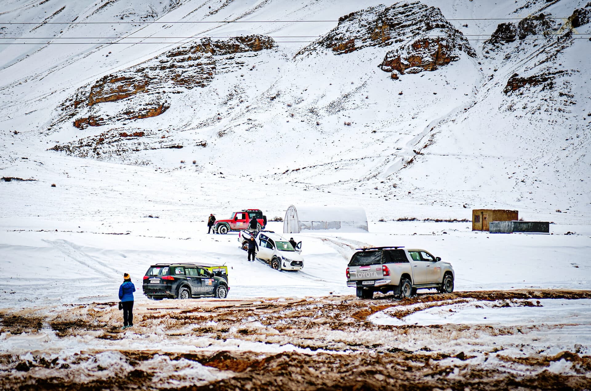 Winter Spiti 4x4 expedition, AdventureX4x4 convoy — frame 10