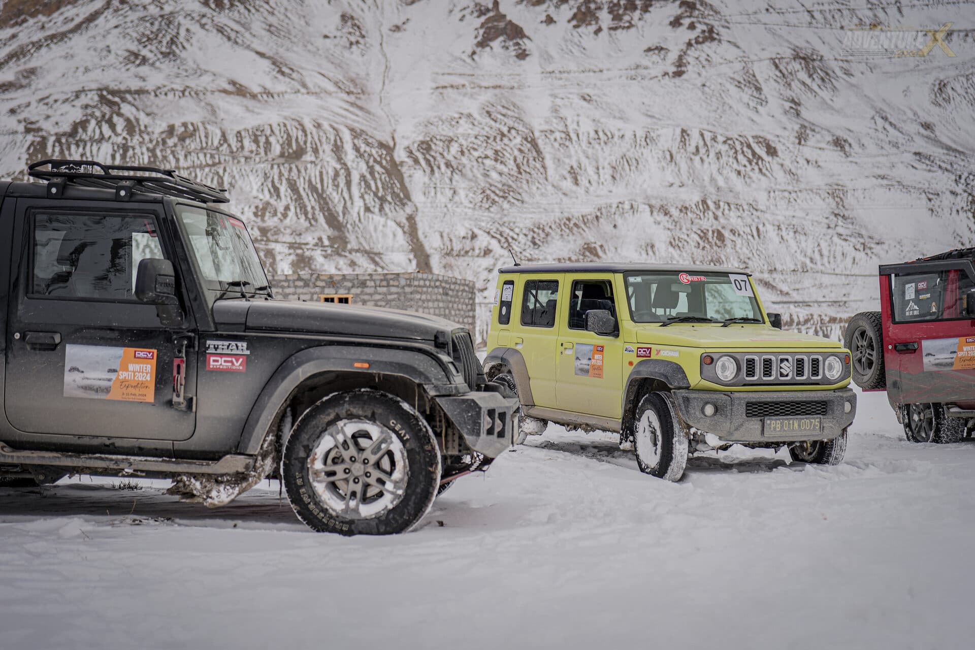 Winter Spiti 4x4 expedition, AdventureX4x4 convoy — frame 11