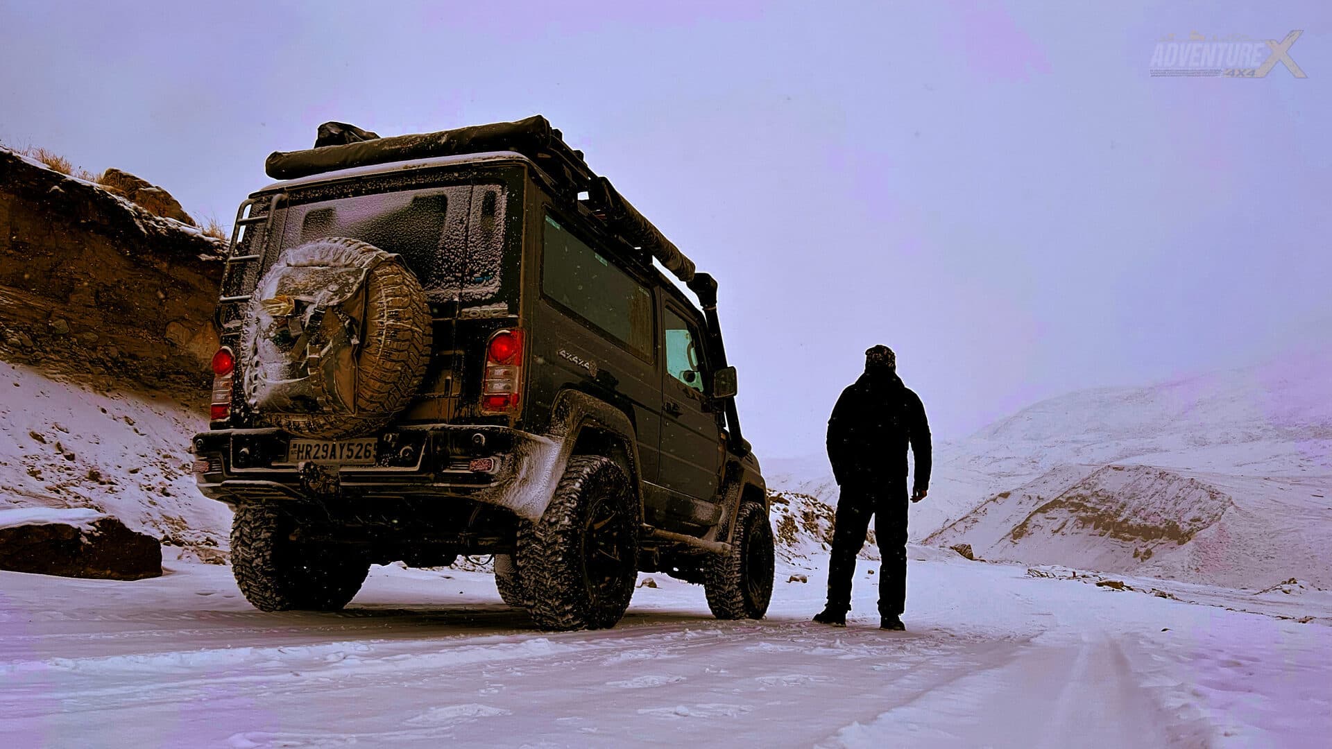 Winter Spiti 4x4 expedition, AdventureX4x4 convoy — frame 19