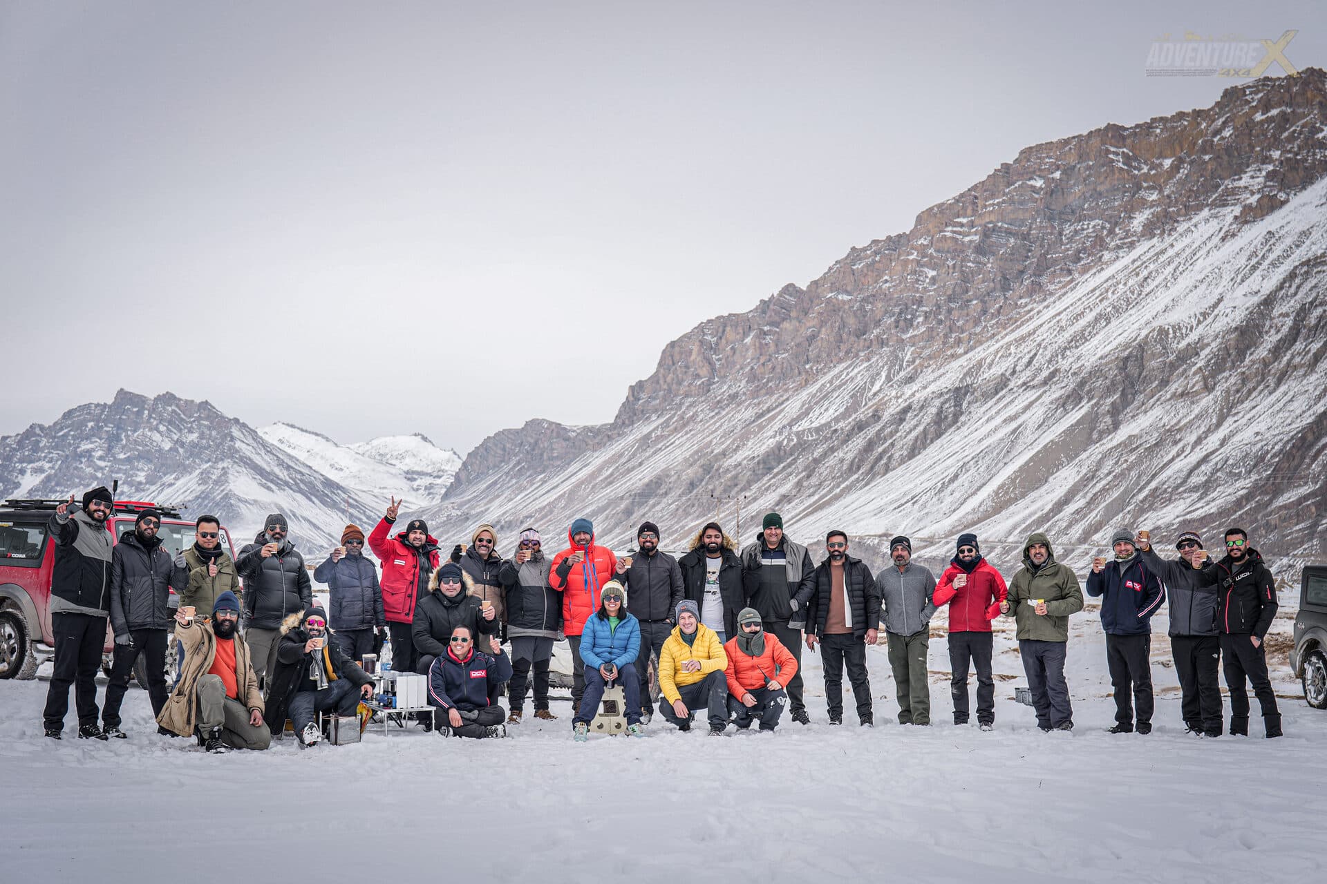 Winter Spiti 4x4 expedition, AdventureX4x4 convoy — frame 25