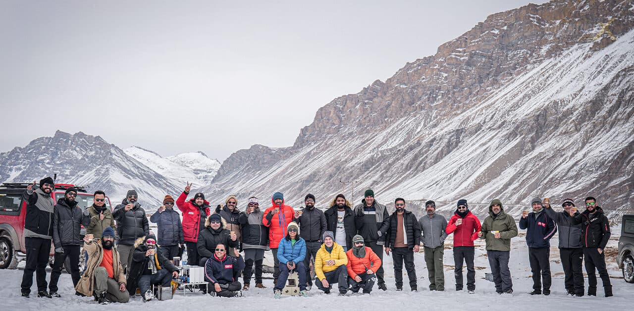 Winter Spiti 4x4 expedition, AdventureX4x4 convoy — frame 30
