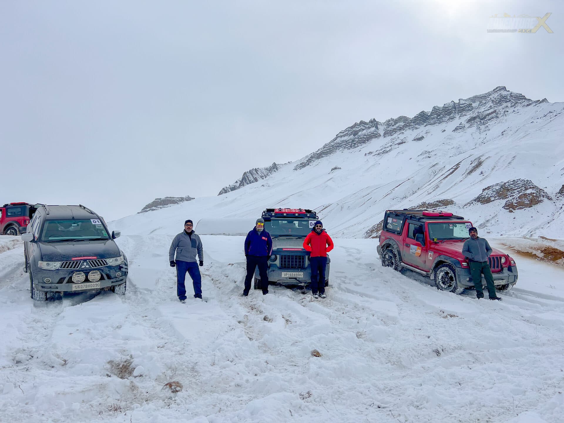 Winter Spiti 4x4 expedition, AdventureX4x4 convoy — frame 31