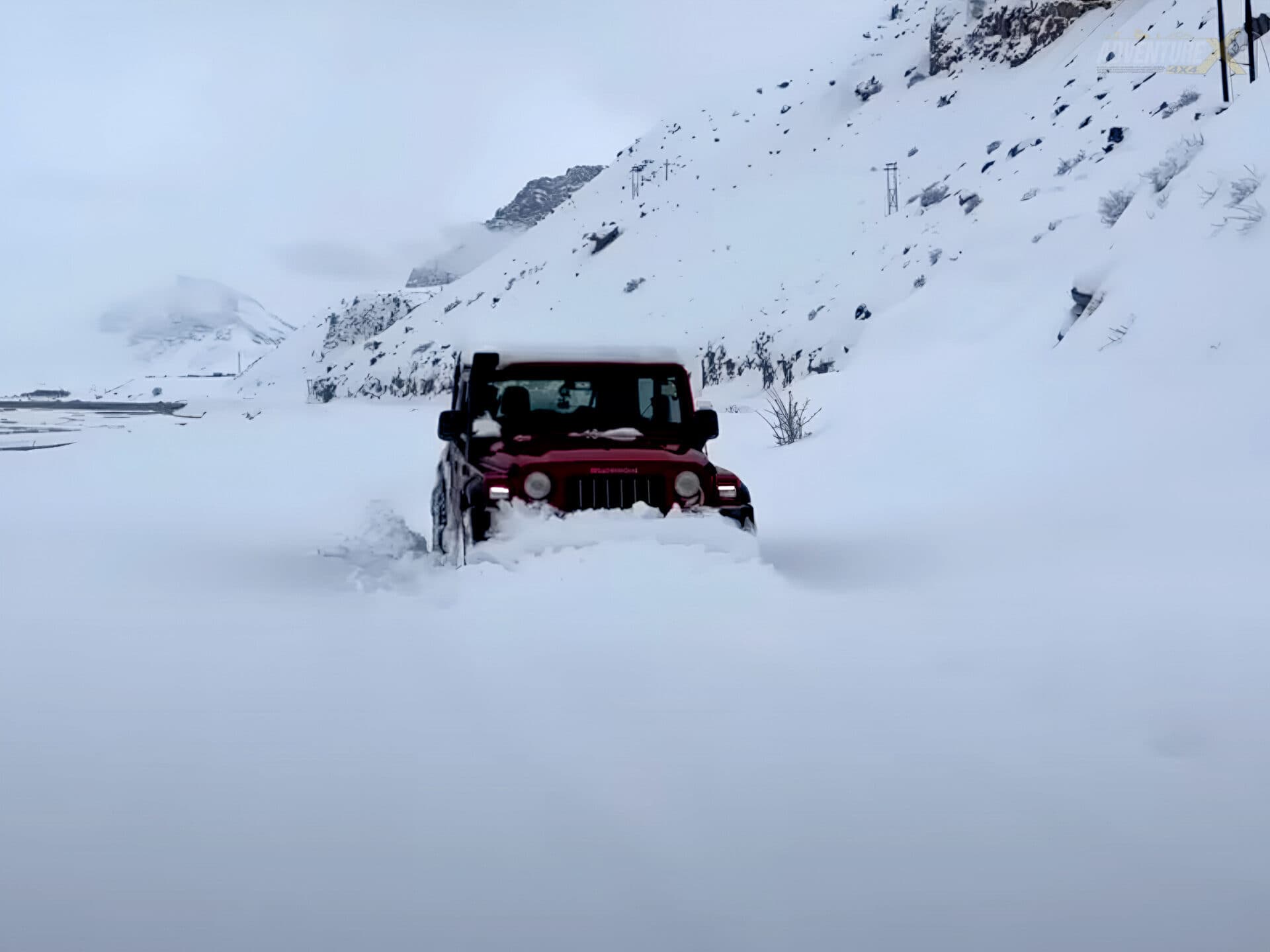Winter Spiti 4x4 expedition, AdventureX4x4 convoy — frame 53