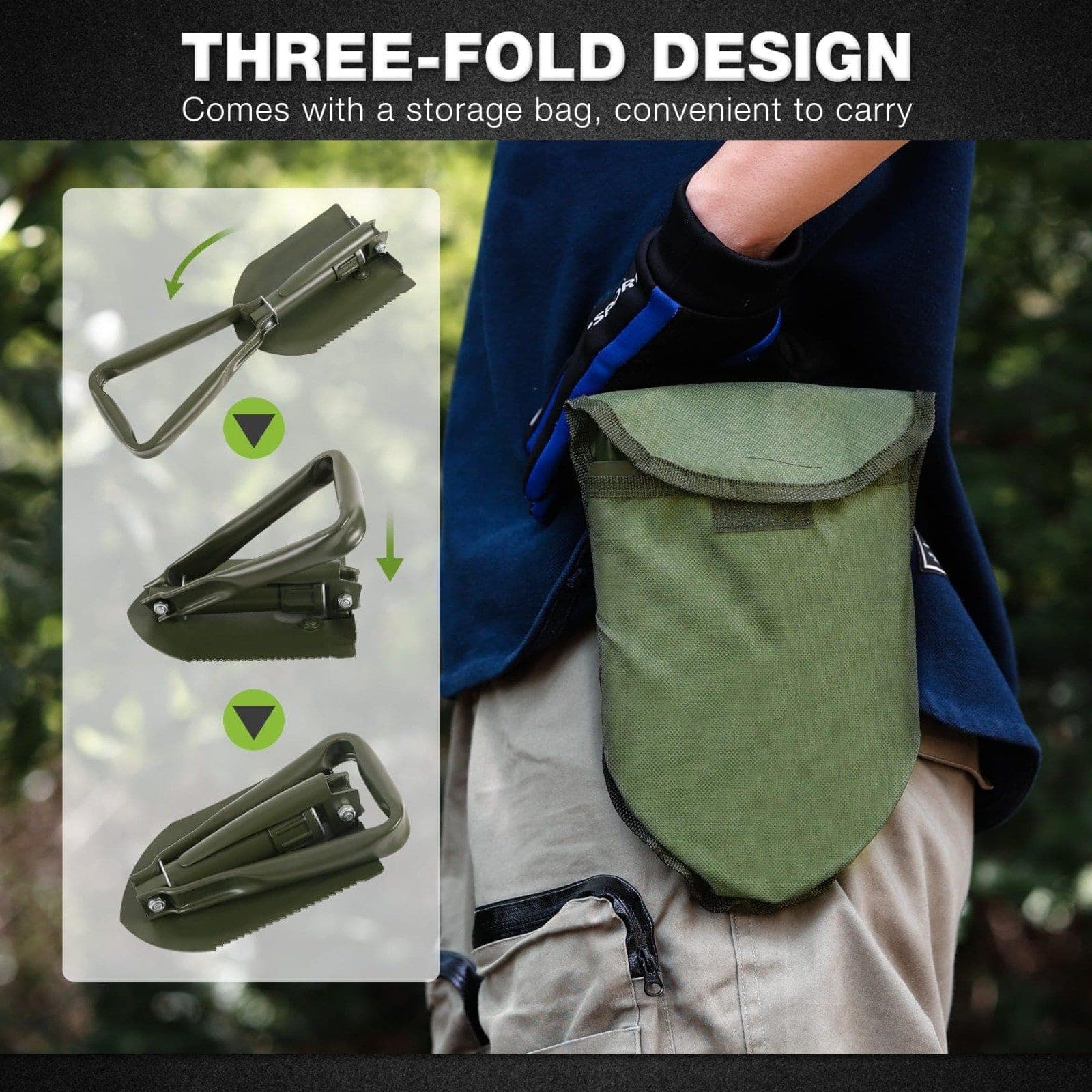 Trifold Shovel