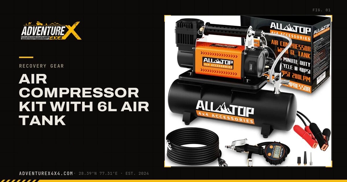 ALL-TOP 12V Air Compressor Kit with 6L Tank — 150 PSI Overland ...
